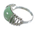 Authentic Sterling Silver And Turquoise Southwest Ring Size 8-1/4 RX80991